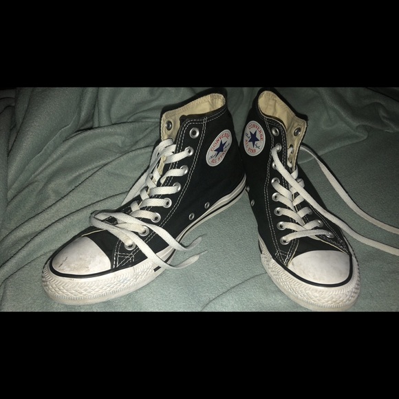 Converse Shoes - Converse High Top Black Mens 8 Women’s 10 Converse Shoes - Converse High Top Black Mens 8 Women’s 10